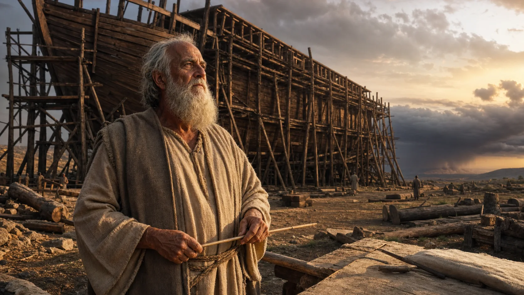Biblical scene illustrating Genesis chapter 6