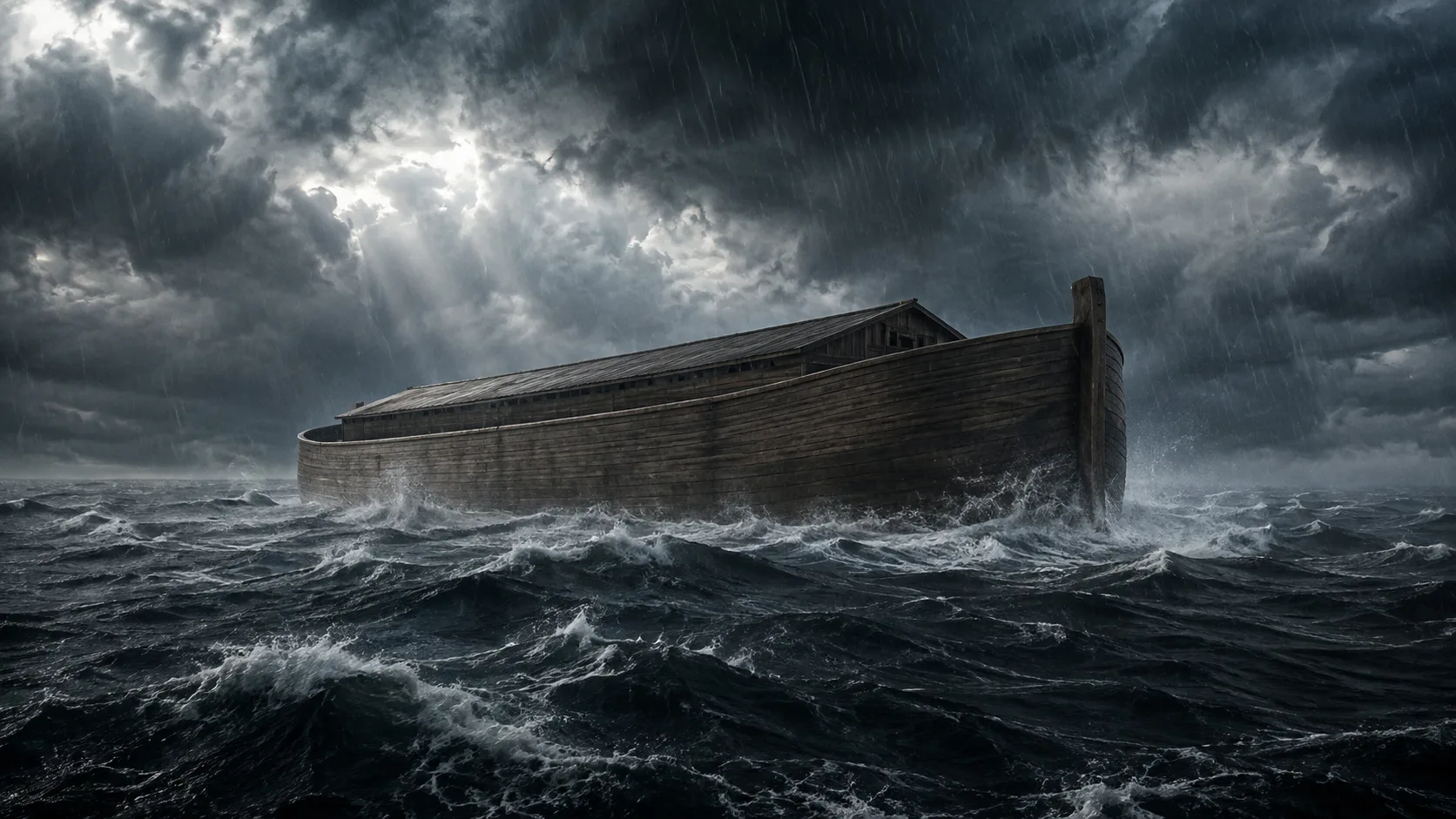 Biblical scene illustrating Genesis chapter 7