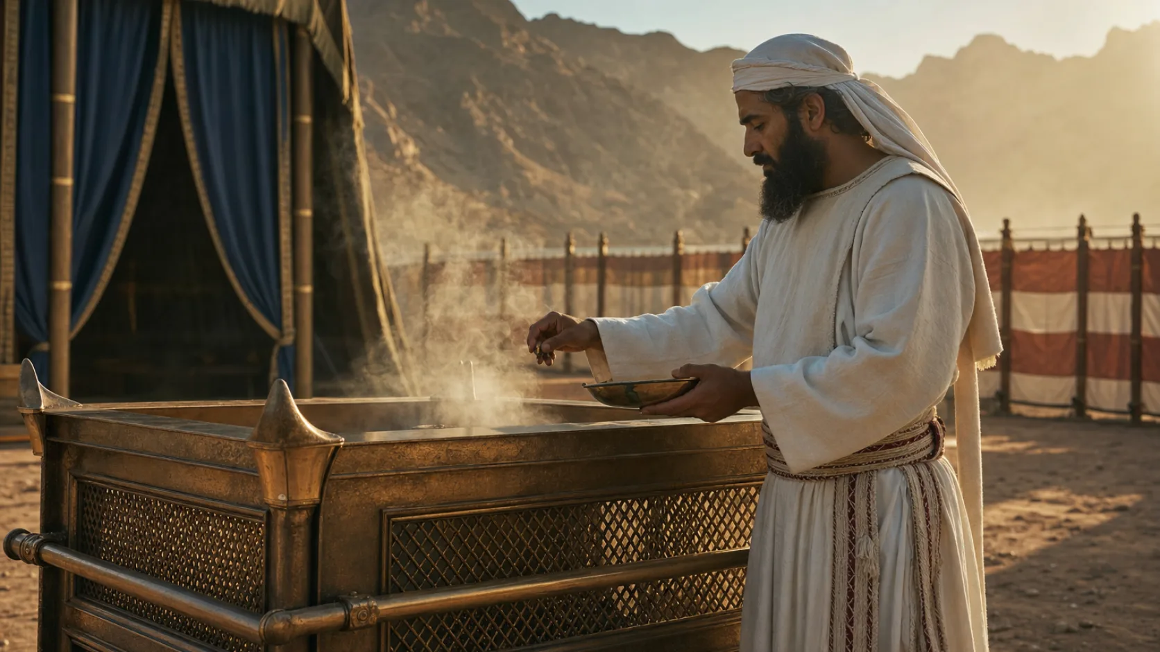 Aaronites in a biblical historical scene