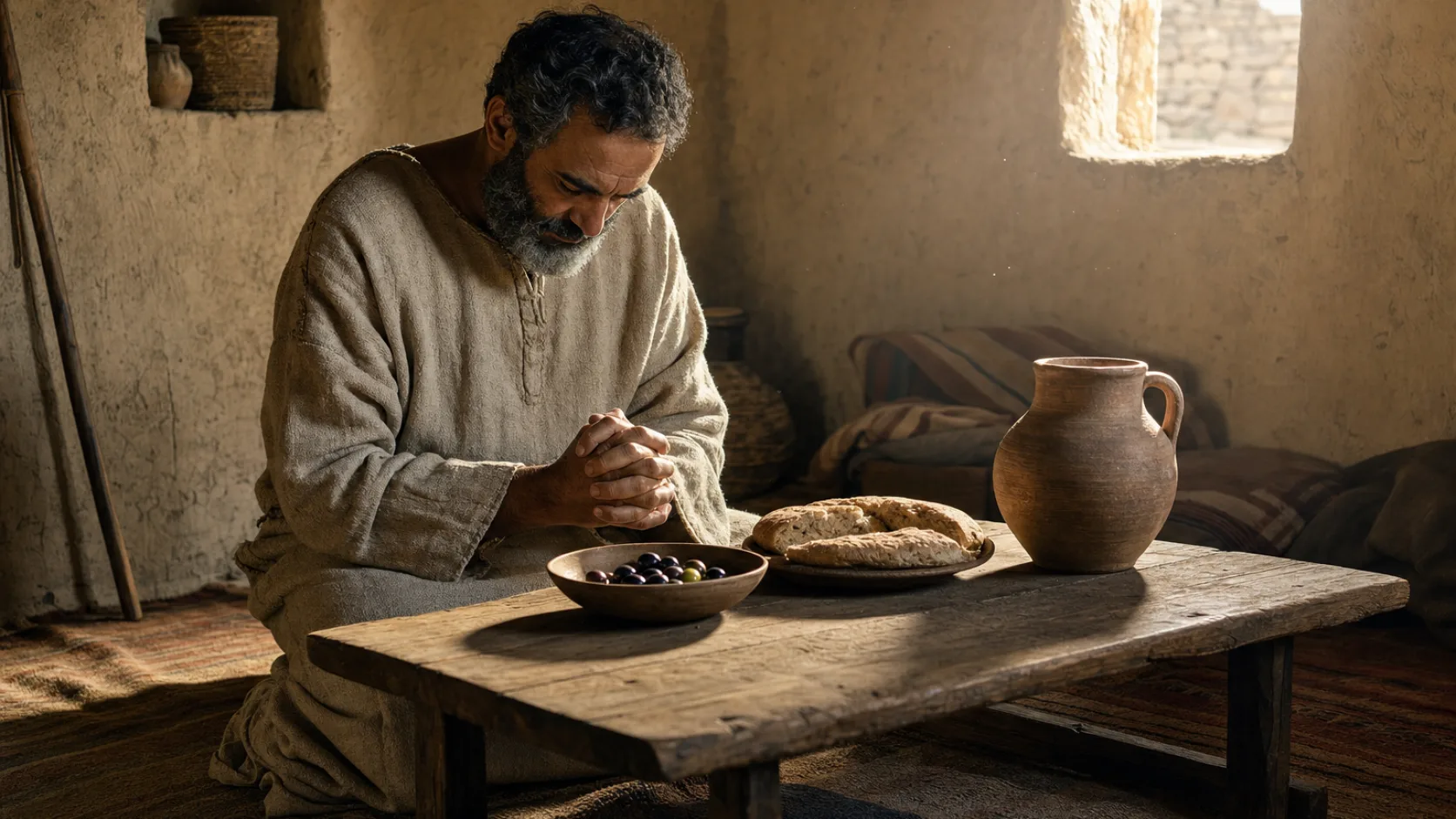 Agur’s Prayer biblical prayer scene