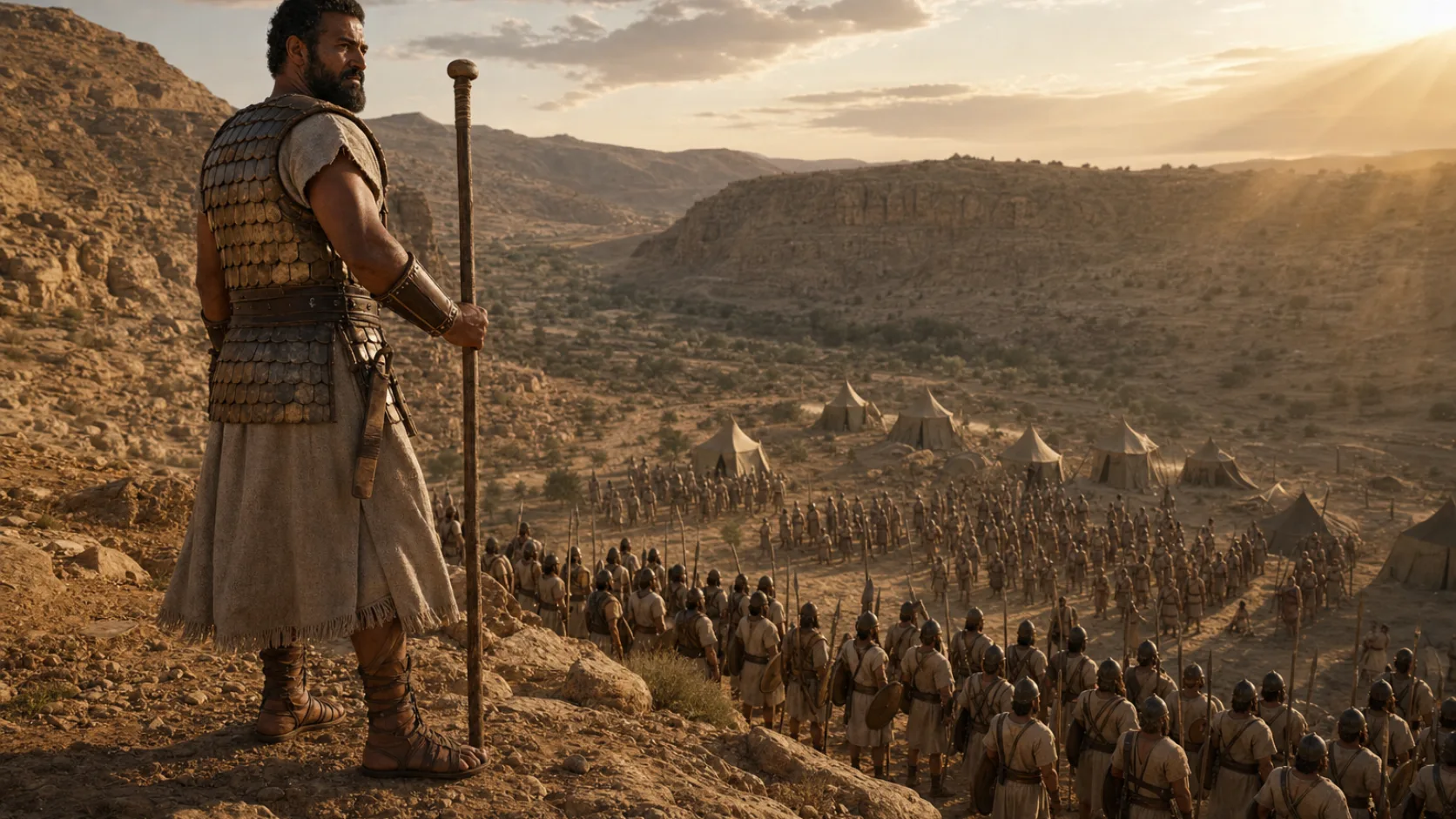 Captains in a biblical historical scene