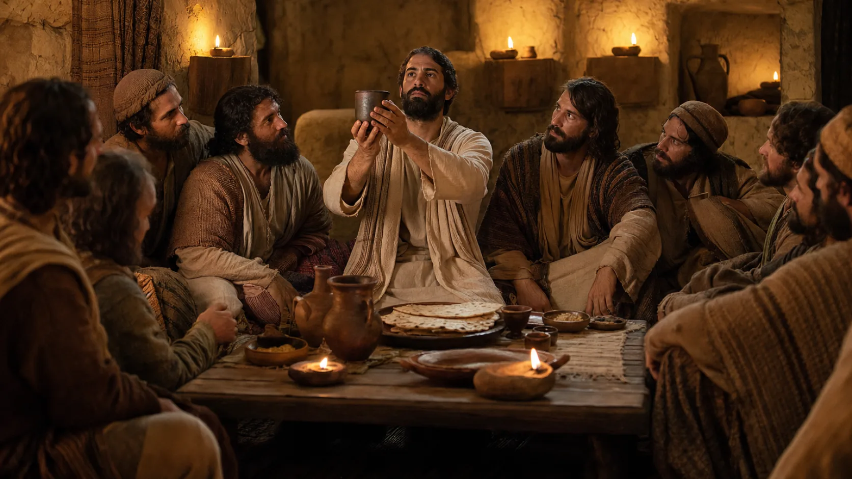 Cup of Blessing in a detailed biblical historical scene