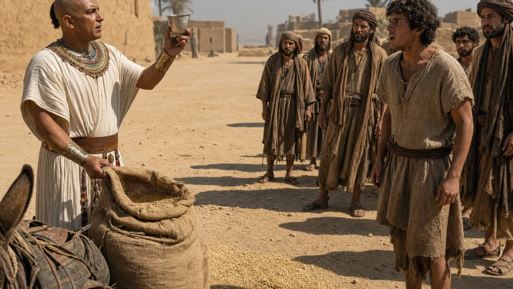 Divination Cup in a detailed biblical historical scene