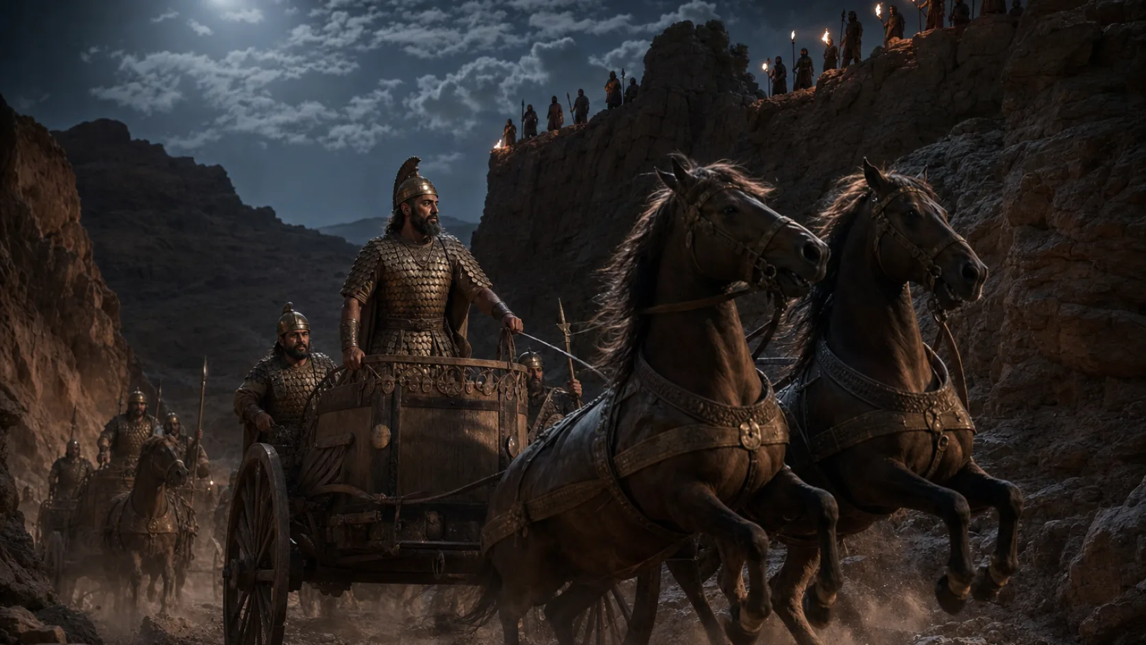Biblical scene illustrating Edom Rebels against Judah