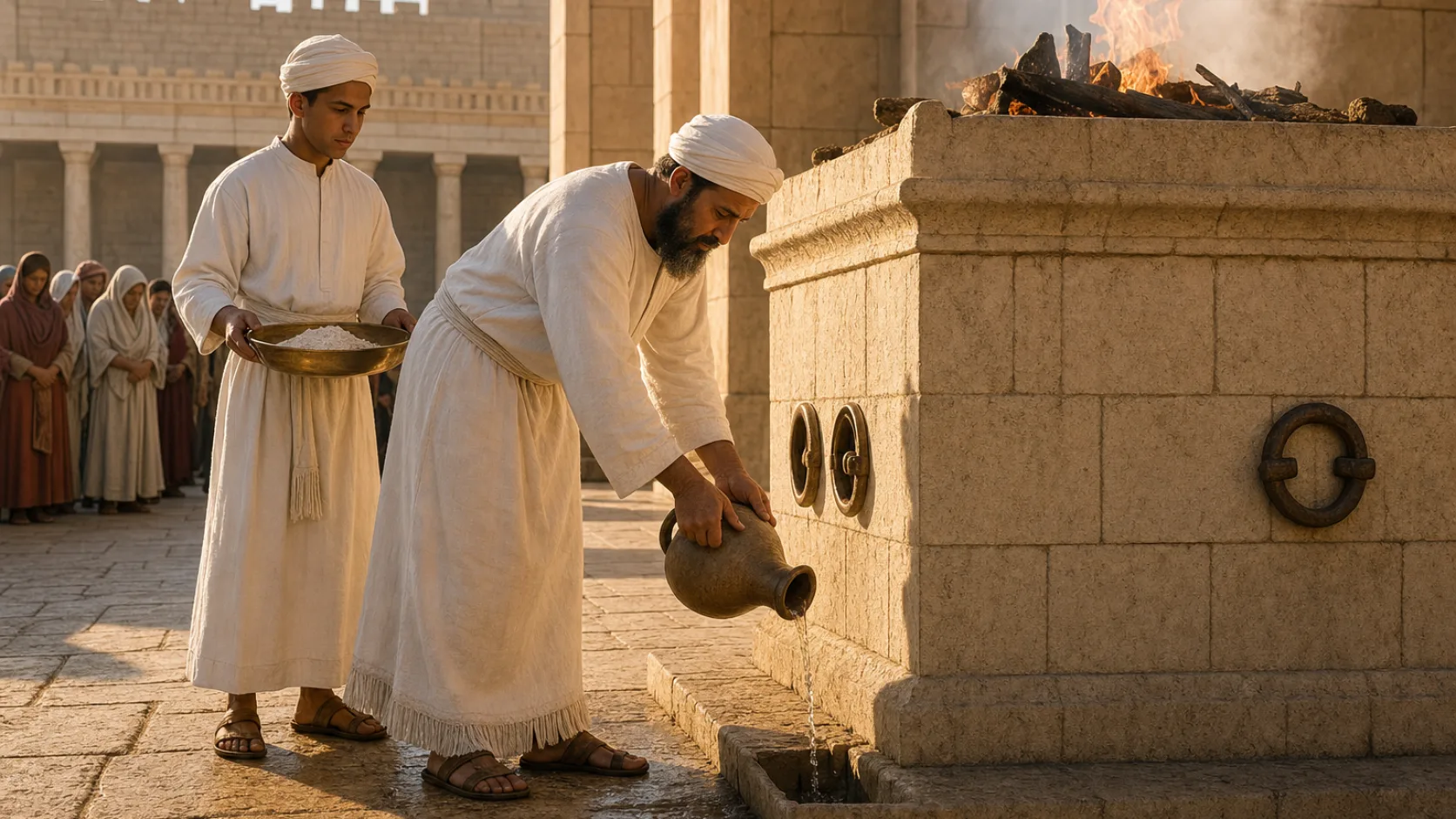 Evening Offering biblical scene