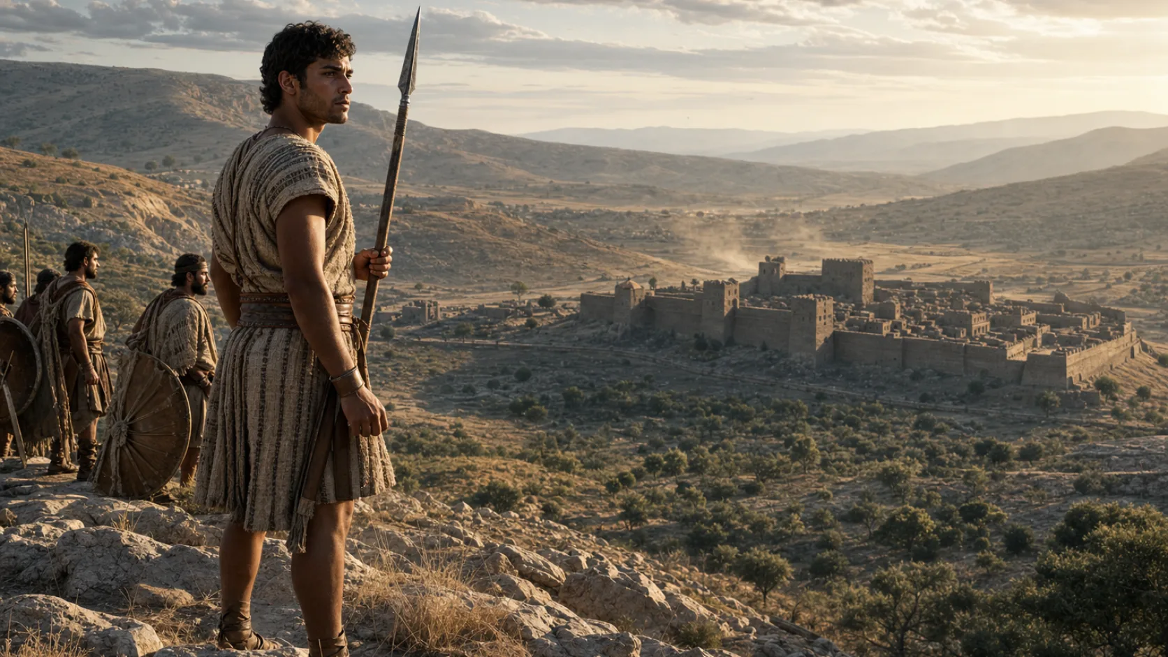 Biblical scene illustrating God Leaves Nations in Canaan to Test Israel