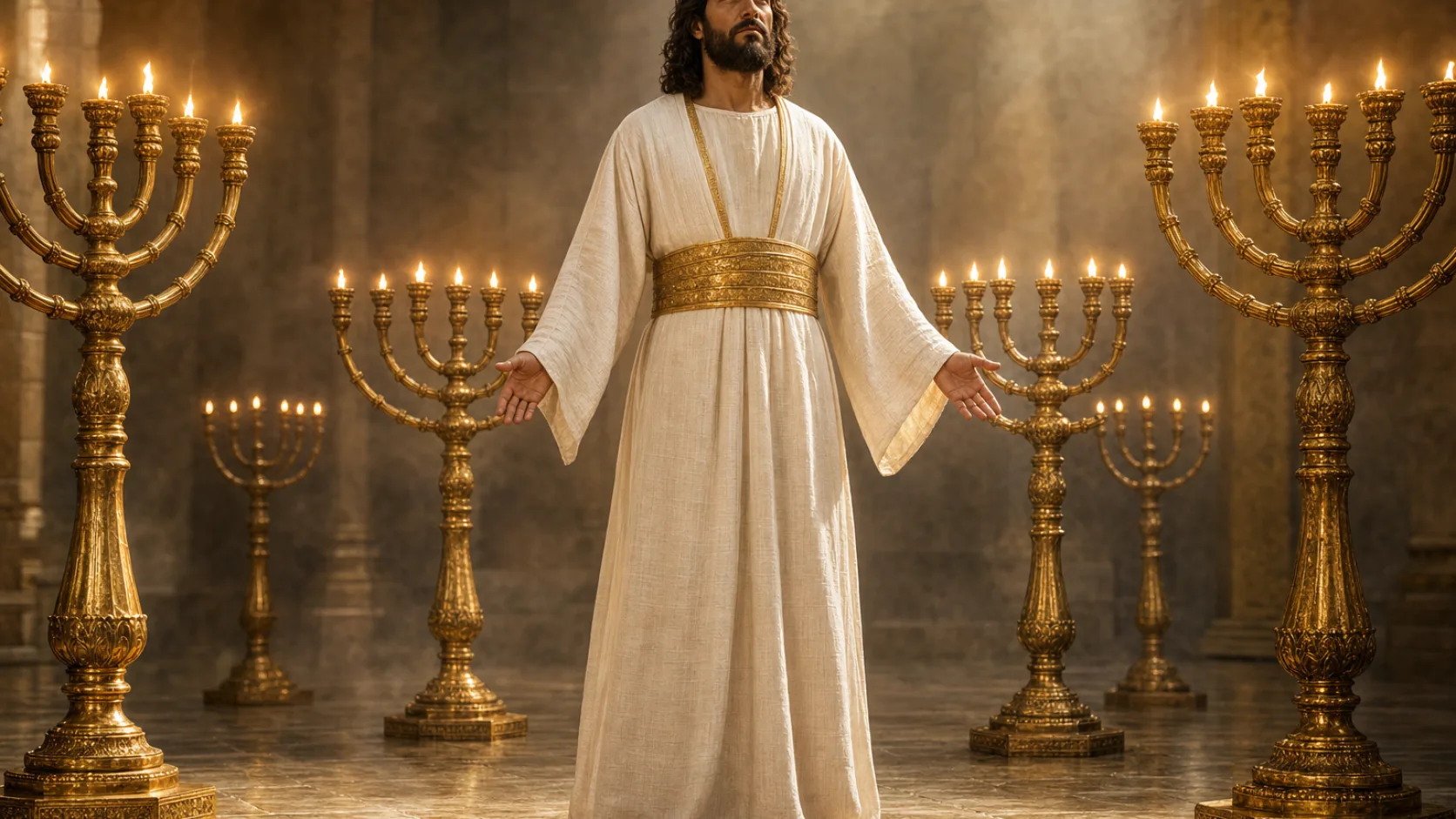 Golden Sash in a detailed biblical historical scene