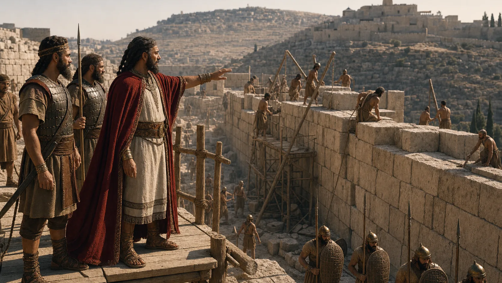 Hezekiah Prepares Jerusalem for Sennacheribs Invasion