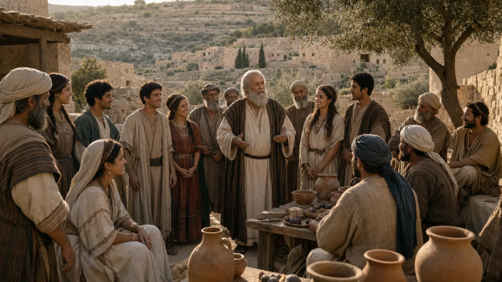 Biblical scene illustrating Ibzan Judges Israel
