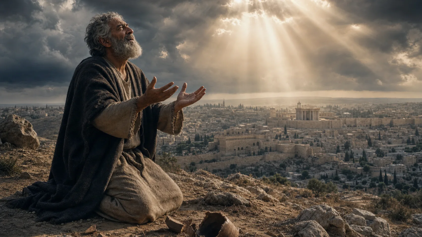 Isaiah’s Prayer of Confession biblical prayer scene