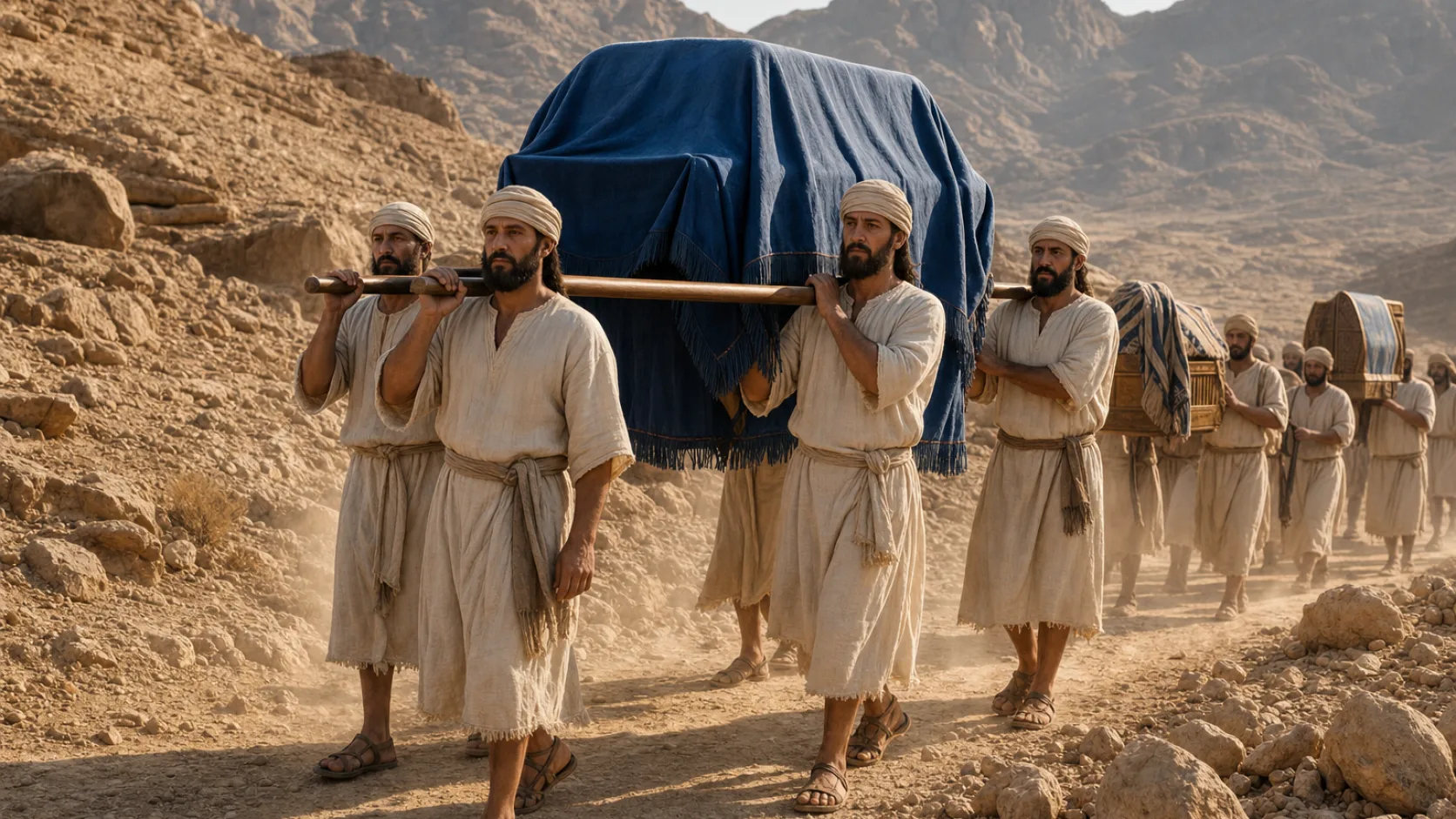 Kohathites in a biblical historical scene
