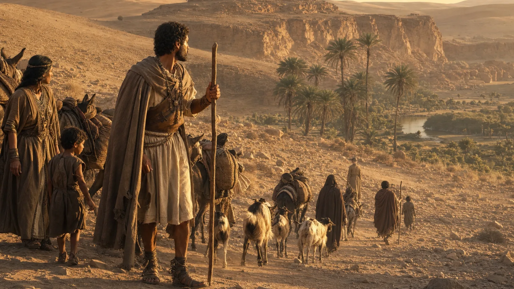 Lehabim in a biblical historical scene