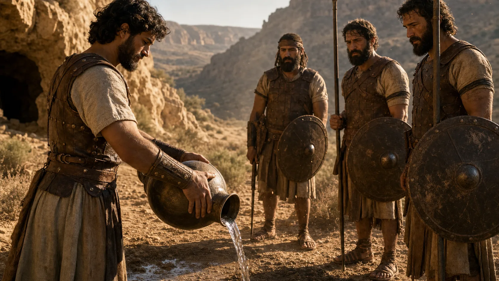 Mighty Men in a biblical historical scene