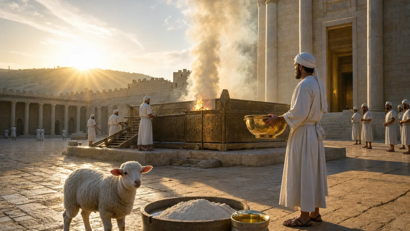 Morning Offering biblical scene