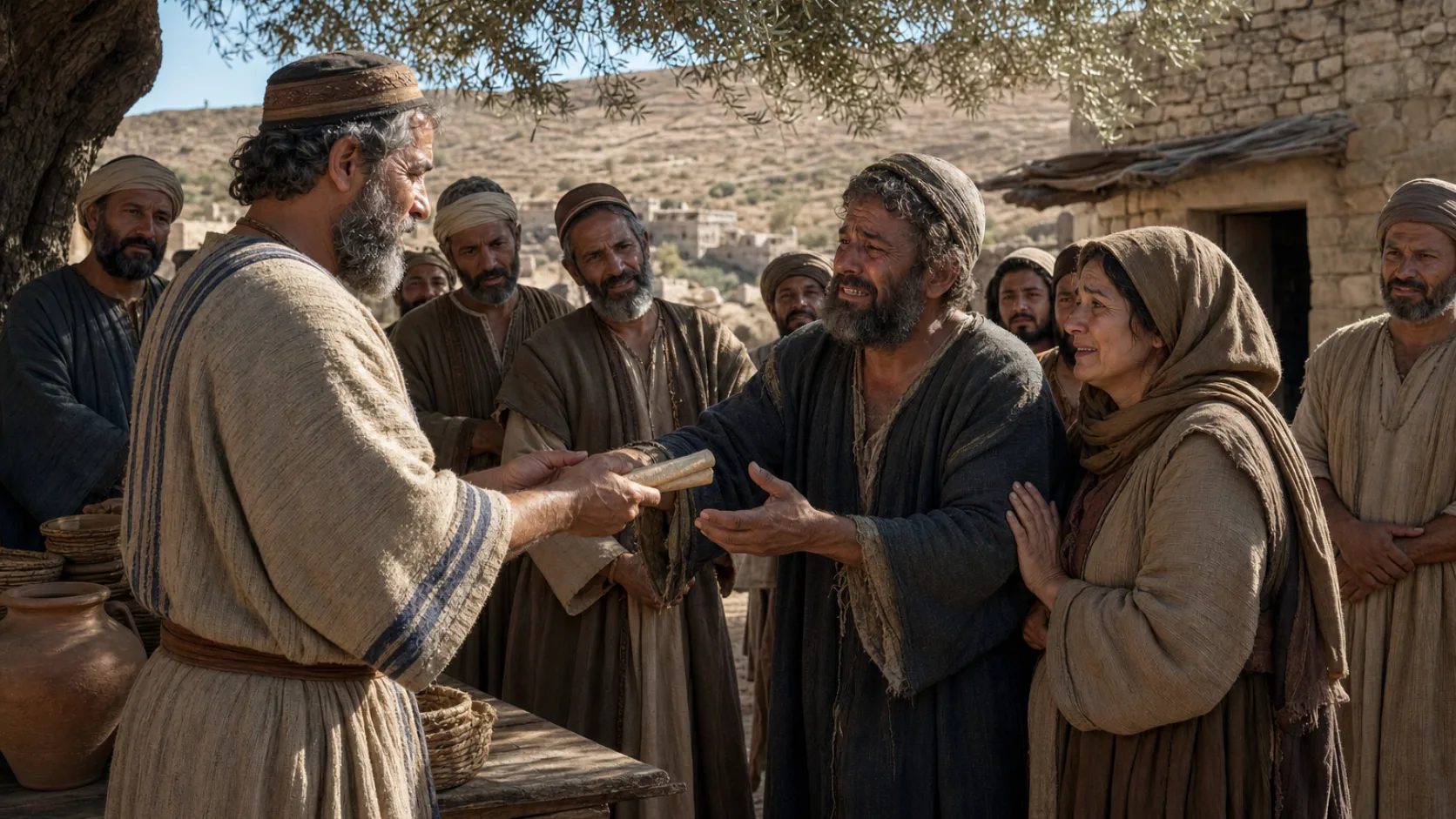 Release of Debts biblical scene