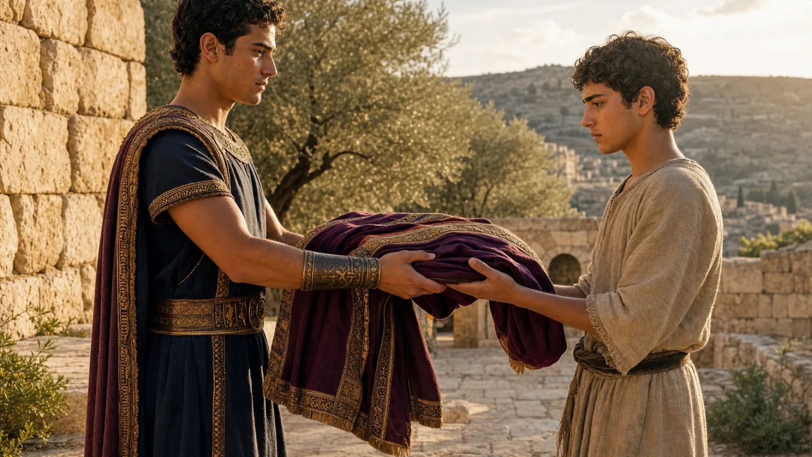 Royal Robe in a detailed biblical historical scene