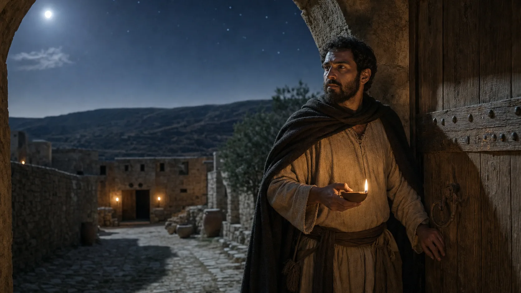 The Parable of the Door Keeper biblical scene