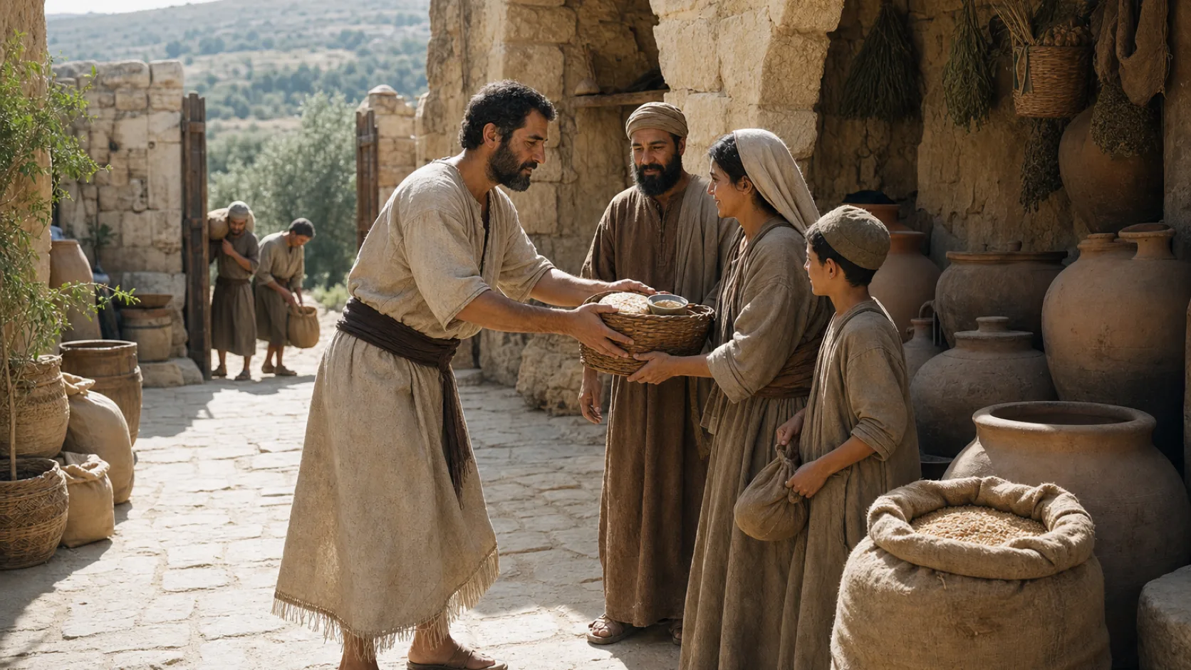 The Parable of the Faithful and Wise Servant biblical scene