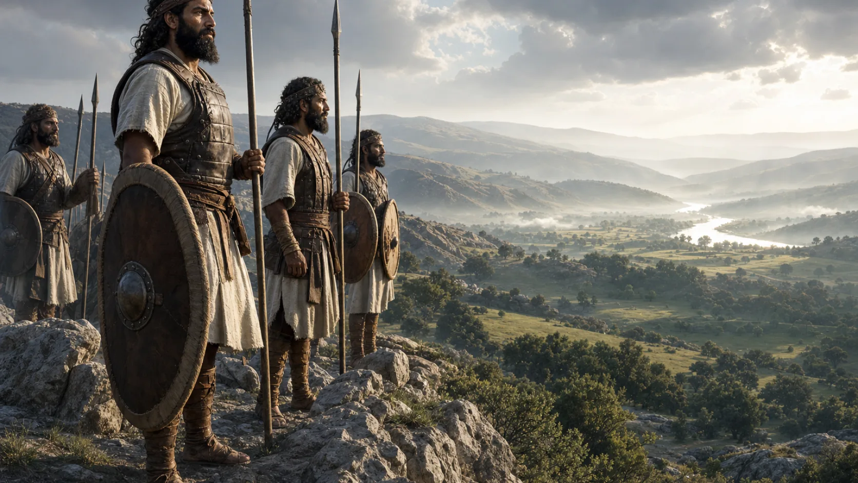 Tribe of Gad in a biblical historical scene