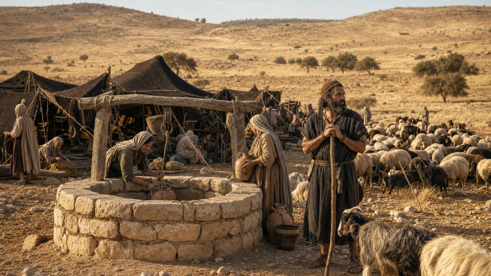 Tribe of Simeon in a biblical historical scene